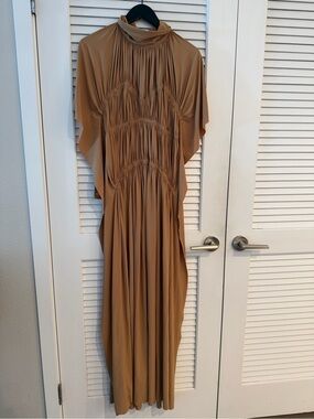 Victoria Beckham | Dresses | Victoria Beckham Satin Gown Orange Marigold |  Poshmark